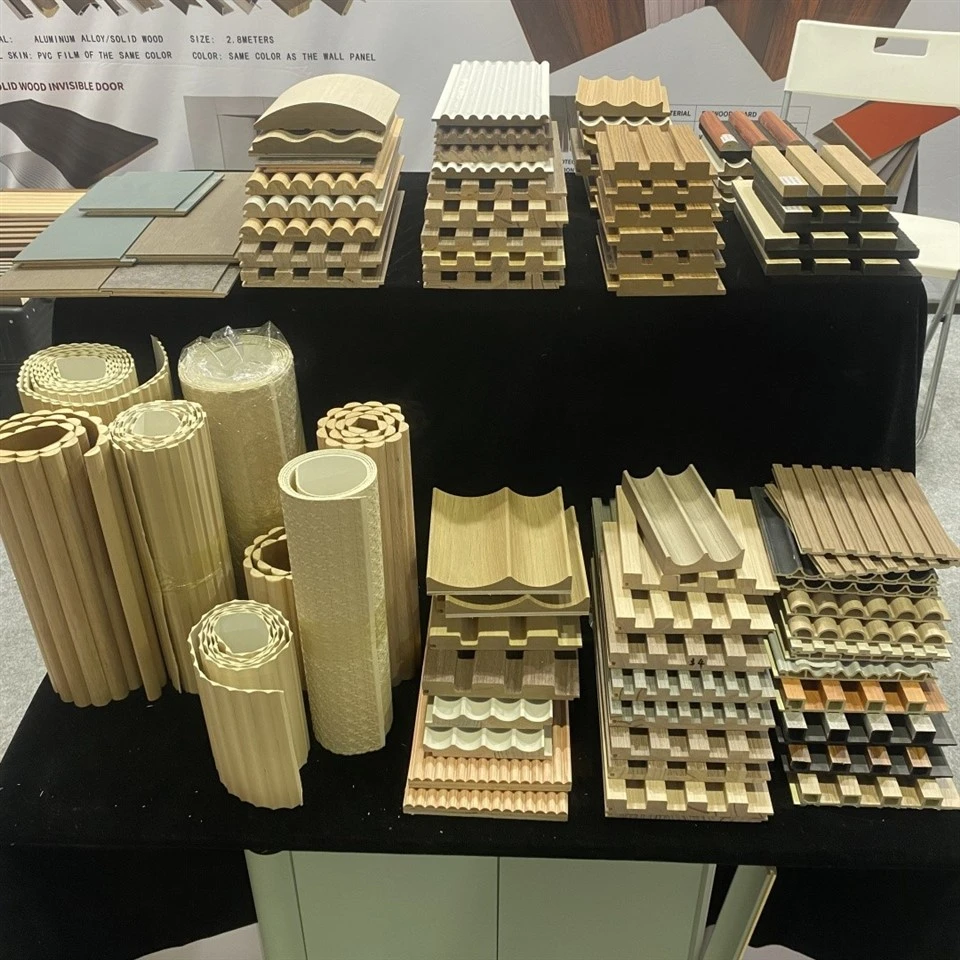 3D sienų plokštės su grioveliais MDF plokštės su įpjovomis