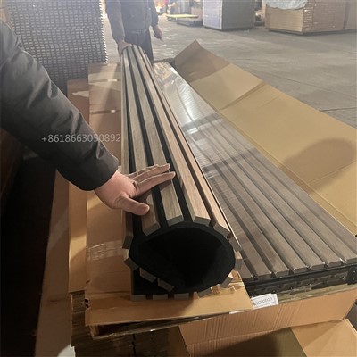 Lanksčios akustinės medienos slabos sienos plokštės ąžuolo fanera - 2400 mm x 600 mm