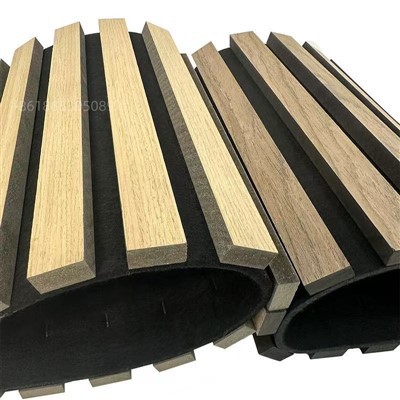 Klevų akustinis garso atsparios sienos plokštės Interjero medienos dailylentės